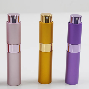 Wholesale Twist up <strong>Perfume</strong> <strong>Atomizer</strong> 10ml Aluminum <strong>Travel</strong> Glass Spray <strong>Perfume</strong> <strong>Refillable</strong> Bottles - Product Image 1