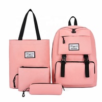 Mochila 4 en 1 de buena calidad para mujer, mochilas escolares, set de viaje diario para chica, ocio