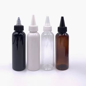 ราคาโรงงาน ขวดบีบใส่น้ำมันใส่ผม ขนาด 3oz 4oz 5oz 8oz  วัสดุ PET สีใส สีเหลืองอำพัน สีดำ ฝาเกลียว พร้อมพิมพ์โลโก้ตามสั่ง - Product Image 3