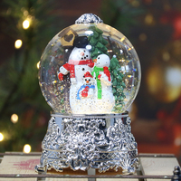 Nouvel arrivage lumières de noël 1l lumières de boule de cristal LED blanc chaud décorations de fête de noël