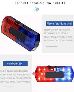 ไฟเตือนเตือนหัวหน้าหน่วยลาดตระเวน LED ชาร์จไฟได้ชนิดหนีบอเนกประสงค์ขนาดเล็กสั่งทำได้ - Product Image 6