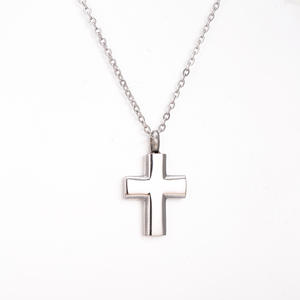 Kalung guci salib klasik perhiasan kremasi untuk pria wanita hadiah kalung peringatan Katolik Kristen kenang-kenangan manusia - Product Image 6