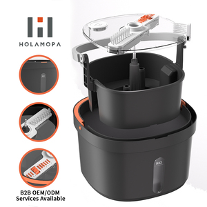 Juego <span class=keywords><strong>de</strong></span> fregona giratoria manos libres OEM/ODM al por mayor con almohadillas <span class=keywords><strong>de</strong></span> microfibra y <span class=keywords><strong>cubo</strong></span> autoescurrible para limpieza comercial <span class=keywords><strong>de</strong></span> suelos - Product Image 6