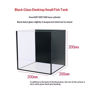 Pecera Ultra Transparente para <span class=keywords><strong>Peces</strong></span> Betta, Mini Pecera de Escritorio, Especial para Betta de Tailandia, Pecera Ultra Transparente para Transmisión en Vivo, Pecera de Cristal - Product Image 3