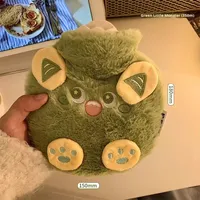 Mini Bouillotte en PVC Haute Densité Remplissage Peluche Mignon Dessin Animé Petit Sac d'Eau Chaude Portable Filles Sac Détachable Lavable