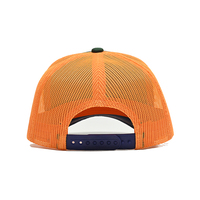 Casquette de camionneur en coton à motif oblique, trois couleurs, style sportif Oxford, avec logo brodé personnalisé en forme de fusée, vente en gros