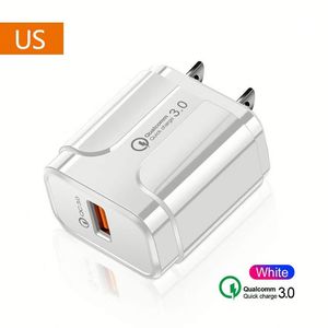 2025 Fast Charger <b>Block</b> QC3.0 Mobile Phone Charger 18W US/EU Plug Quick <b>Charge</b> Phone Wall Charger for Iphone for Huawei - Product Image 4