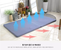 Matelas en mousse 4D POE respirant et lavable, remplissage en fibre d'air polymère, vente chaude, matelas de lit personnalisé