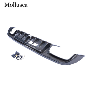 Pour Mercedes Classe C W205 4 portes, style carbone, lèvre arrière, diffuseur arrière, lèvre de pare-chocs 2015-2021 - Product Image 4