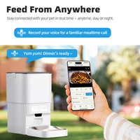 Distributeur automatique de nourriture pour chats WiFi OEM 7L, distributeur intelligent de nourriture pour animaux de compagnie avec mode d'alimentation lente, détachable pour un nettoyage facile, distributeur de nourriture pour animaux de compagnie personnalisé