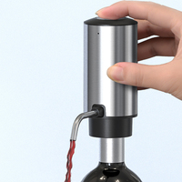 Luxe cadeau voor wijnliefhebbers: elektrische wijnbeluchter en -schenker, stijlvolle automatische wijndispenser van roestvrij staal voor aanrechtblad.
