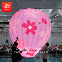 Ballon à air chaud gonflable floral lumineux à LED de Noël, publicité, moule à air géant, multicolore, imperméable, durable, événement promotionnel