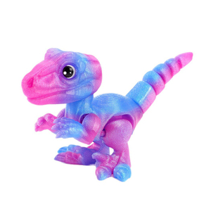 Figura de Velociraptor Impresa en 3D, Colorida y Articulada, Decoración de Dinosaurio para Dormitorio, Oficina o Estudio - Product Image 1