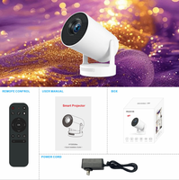 Mini-projecteur intelligent portable d'extérieur HY300 Ultra 720P à courte focale avec haut-parleur HiFi intégré, Wi-Fi 6 2.4G/5G et prise en charge Android 14 4K