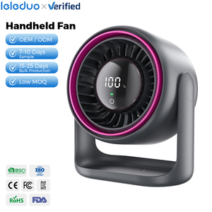 Wholesale Multi-angle Air Circulator Strong 100 Speeds LED Digital Display Touch Control Dual Use <b>Wall</b> <b>Desk</b> Fan Custom OEM ODM 5 - Product Image 1