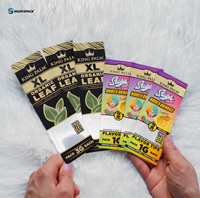Sachets Mylar refermables personnalisés de 1g et 3,5g, anti-odeur, pour cigares pré-roulés, avec fermeture éclair et soudure 3 côtés