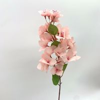 Ranting Bunga Bougainvillea Buatan Tangan 80cm Modern Kuning Oranye Dekorasi Rumah Pengaturan Pesta Pernikahan Terbuat dari Kain