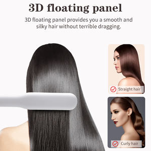 <span class=keywords><strong>Plancha</strong></span> de pelo plana 2 en 1 de calor rápido barato profesional portátil de cerámica de placa ancha de cerámica al por mayor - Product Image 4