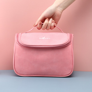 Travelsky Cosmetic Bag Large Capacity Waterproof PU Transparent Storage Travel Toiletry <b>Case</b> <b>Makeup</b> Organizer Portable Handbag - Product Image 4