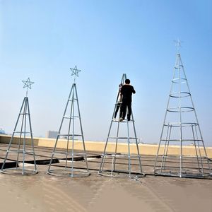 Grande Albero di Natale con Struttura Metallica da 5m/6m/7m/8m/10m/12m - Albero di Natale Commerciale da Esterno per Centri Commerciali, Hotel, Decorazioni per Eventi - Product Image 4