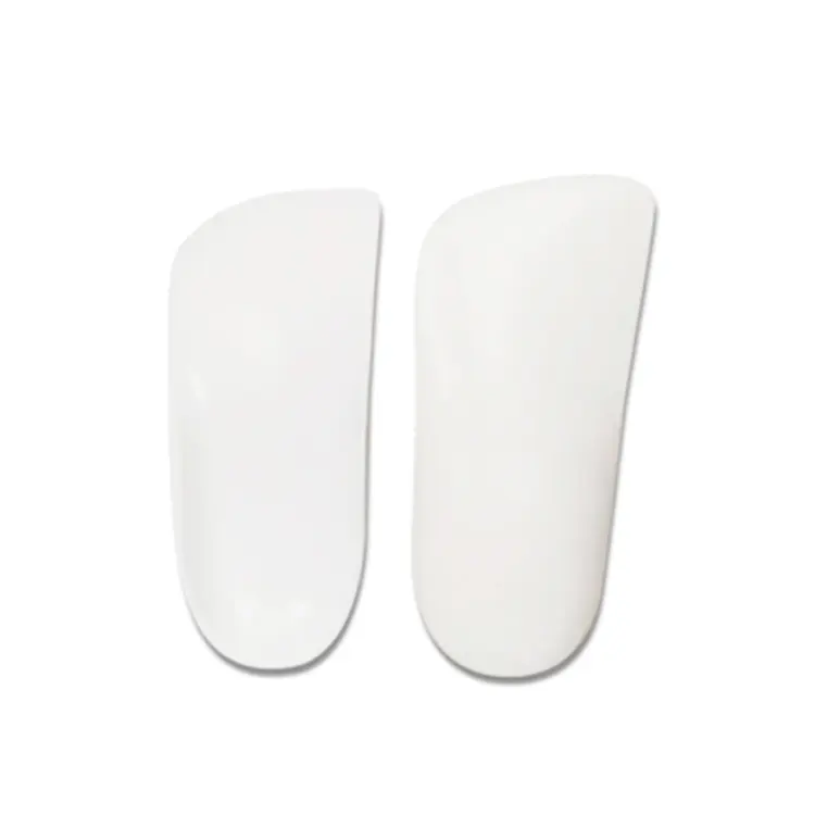 White custom logo comfort heel protector orthotic heat moldable foot orthopedic insoles