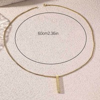 Collier pendentif rectangulaire en acier inoxydable plaqué or 18 carats avec nom d'Allah en 3D, vente en gros