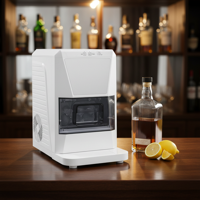 HN QDMECH Commercial Grade Heavy Duty Restaurant Cafe Hotel Party Round Ice Maker Machine