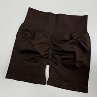 Shorts de fitness sans coutures taille haute pour femmes : Compression ventre plat, effet push-up, respirant et très élastique, pour le YOGA