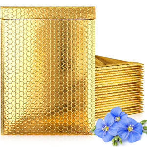 Bolsa de Correo Personalizada Metálica Ligera, Sobres de Burbuja Metálicos con Logotipo Personalizado, Sobre de Burbuja de Poli Biodegradable Metálico - Product Image 1