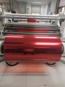 Red <span class=keywords><strong>Anti-Counterfeit</strong></span> PET Lançamento Film - Custom Largura para Segurança <span class=keywords><strong>Label</strong></span> Printing - Product Image 1