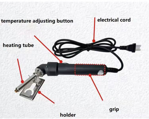 Pluma de Pirograbado Eléctrica con Temperatura Ajustable, Cabezal de Latón Personalizado para Grabado <span class=keywords><strong>en</strong></span> <span class=keywords><strong>Cuero</strong></span>, Kit de Hierro para Marcar Madera - Product Image 4