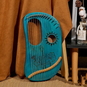 Nouvelle conception Lyre <span class=keywords><strong>Mini</strong></span> 16 tons Harpe pour débutants Haute qualité 19 tons Lyre pour instrument à cordes - Product Image 3