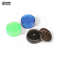 Broyeur à Herbes en Plastique 3 Pièces de 60 mm de Haute Qualité, Logo Personnalisé, pour Tabac, Épices, Fumée, Herbes Sèches