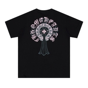 T-shirt Unisex Chrome Heart in Puro Cotone 230g, Vestibilità Ampia, Stampa Serigrafica, Traspirante, Stile Streetwear, Manica Corta, Vendita all'Ingrosso - Product Image 5