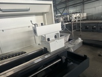 Tour CNC robuste CK61125L GSK à banc horizontal unique pour usinage de gros diamètres et de brides d'arbre