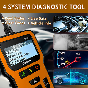 V300 chuyên nghiệp OBD2 máy quét mã tiên tiến Đọc chẩn đoán quét công cụ xe ô tô sống dữ liệu kiểm tra động cơ ánh sáng động cơ phân tích - Product Image 4