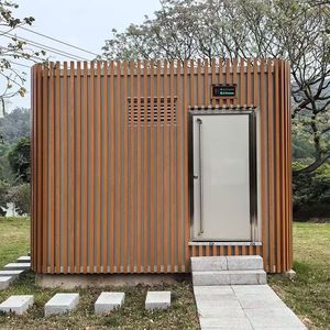 ห้องน้ำเคลื่อนที่แบบแผงแซนวิช ดีไซน์เรียบง่าย เป็นมิตรกับสิ่งแวดล้อม เหมาะสำหรับสถานที่ท่องเที่ยว ใช้งานกลางแจ้ง - Product Image 3