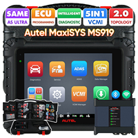 Tableta de Diagnóstico Autel MaxiSYS MS919 5 en 1 VCMI MSUltra, Compatible con Programación en Línea, Topología 2.0, Reparación de Motores TruSpeed