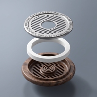Diffuseur de parfum pour voiture en bois d'huile essentielle de noyer noir, clip de ventilation, aromathérapie, désodorisant