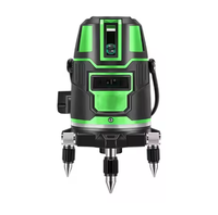 Niveau laser professionnel auto-nivelant 360° à 5 lignes, faisceau vert, pour la construction, le carrelage mural, l'intérieur et l'extérieur