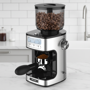 Moulin à café électrique automatique <span class=keywords><strong>Fiorenzato</strong></span> à dose unique, portable pour la maison, l'hôtel, la voiture, moulin à meules coniques, capacité de 250 g - Product Image 2