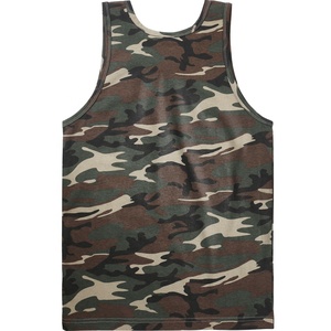 PIHA SPORTS Débardeur de sport pour homme, sans manches, pour musculation, fitness, camouflage, 100% coton - Product Image 2