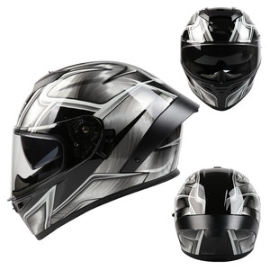 <span class=keywords><strong>Casque</strong></span> graphique intégral de qualité haut de gamme en <span class=keywords><strong>casque</strong></span> de <span class=keywords><strong>moto</strong></span> prédateur gris noir mat - Product Image 2