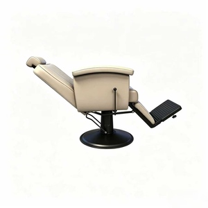 Fauteuil de Barbier Moderne en Cuir avec Rotation à 360 Degrés et Pompe Hydraulique pour Salons de Coiffure et Instituts de Beauté - Mobilier de Salon Commercial - Product Image 6