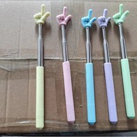 Bâtonnet de lecture télescopique en plastique écologique pour enfants, jouet éducatif, petit bâton de direction pour l'apprentissage, pointeur de doigt