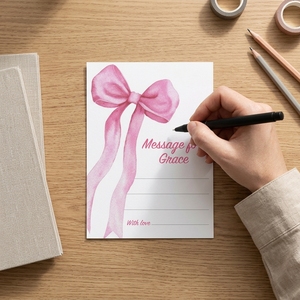 Capsula del Tempo Personalizzata Xieli con Fiocco Rosa per Messaggi di Compleanno per Ragazze, Decorazione per Feste - Product Image 2