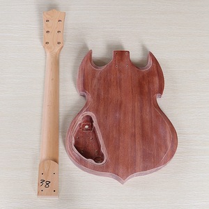Nouvel ensemble de <span class=keywords><strong>guitare</strong></span> électrique de style SG pour débutants, composants pré-assemblés pour guitares électriques SG semi-finies - Product Image 4