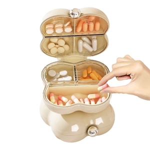 Vente en gros de boîtes à médicaments modernes et portables Medibox, boîte à médicaments en PP pour sept jours avec logo personnalisable pour les pilules et le rangement - Product Image 1