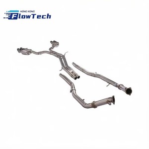 Système d'échappement Catback à soupapes en acier inoxydable T304 avec doubles sorties latérales quadruples pour Audi S5 B9 B9.5 3.0T V6 Performance - Product Image 6