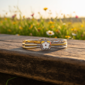 กำไลข้อมือแฟชั่น สแตนเลสสตีล 316L ชุบทอง PVD ทนทาน เป็นมิตรต่อสิ่งแวดล้อม - Product Image 3